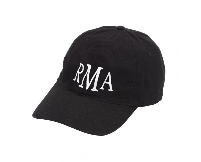 Black Monogrammed Baseball Cap Hat